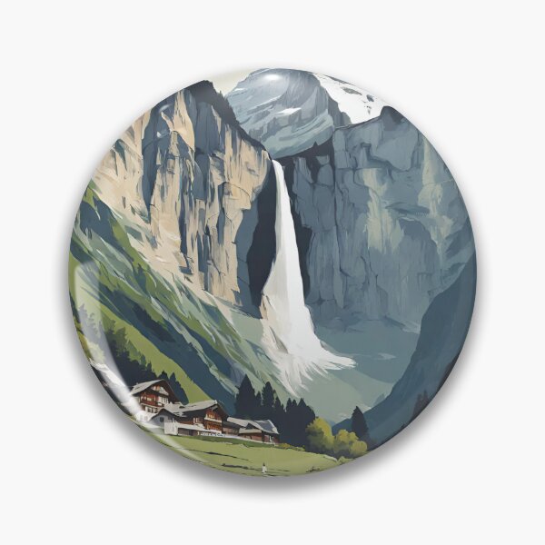 Item preview, Lauterbrunnen Switzerland Mt Eiger Jungfrau  designed and sold by ShannonJart.