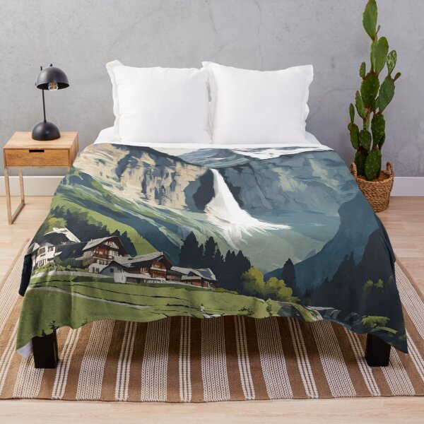 Item preview, Lauterbrunnen Switzerland Mt Eiger Jungfrau designed and sold by ShannonJart.