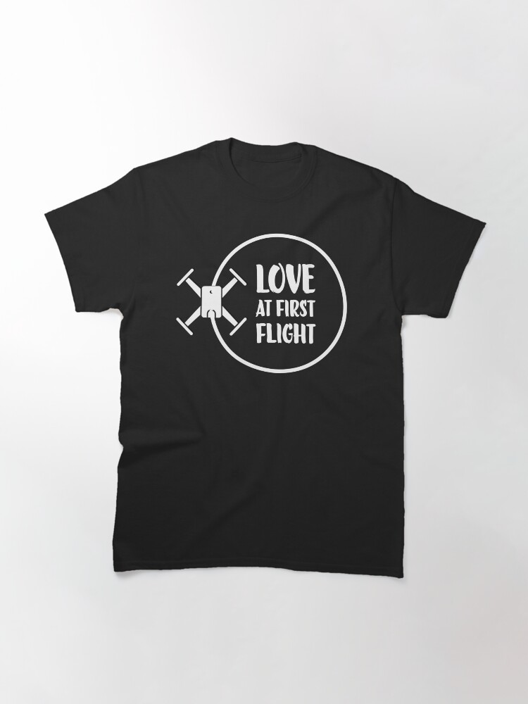 Thumbnail 3 of 7, Classic T-Shirt, Drone: Love At First Flight designed and sold by Teesamust.