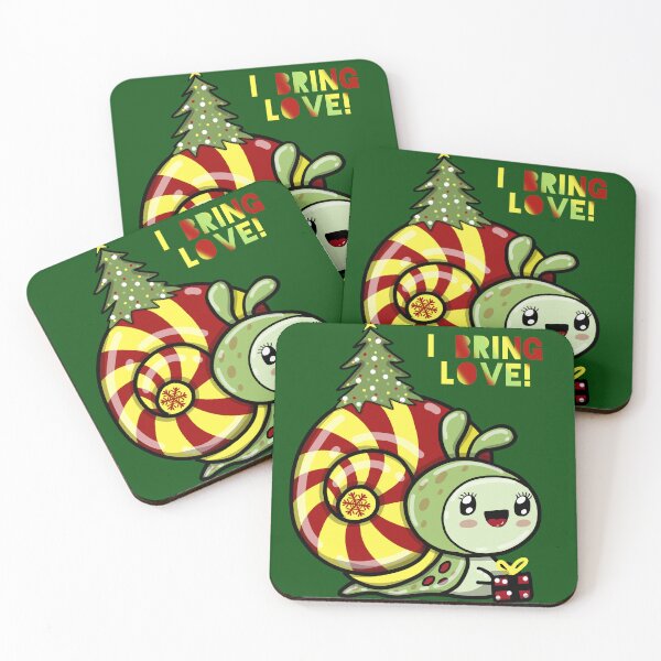 Item preview, I BRING LOVE. Christmas snail cute design designed and sold by La Loca.