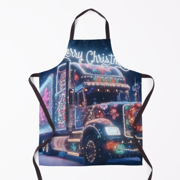 Item preview, Merry Christmas truck designed and sold by AI-Only Creations.