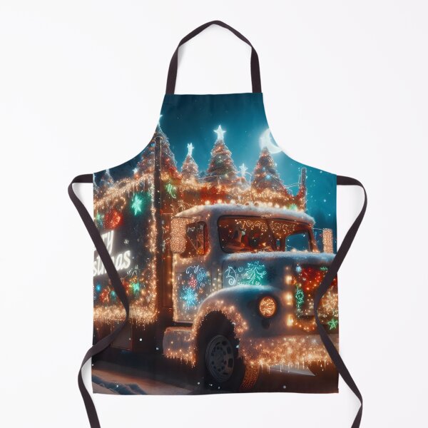 Item preview, Merry Christmas truck designed and sold by AI-Only Creations.