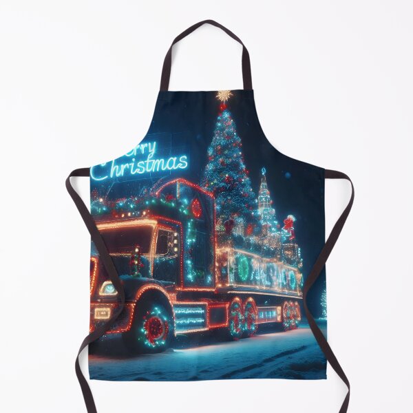 Item preview, Merry Christmas truck designed and sold by AI-Only Creations.