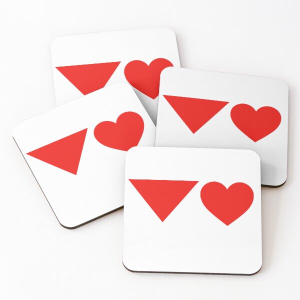 Item preview, Inverted Red Triangle and A Simple Heart designed and sold by CreativeContext.
