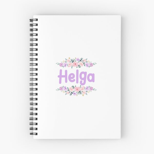 Item preview, Purple Flower Helga Name Label designed and sold by NormadWorld.