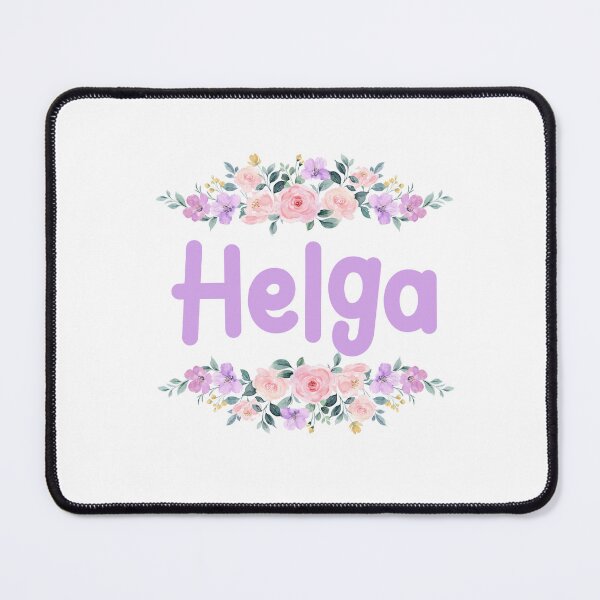 Item preview, Purple Flower Helga Name Label designed and sold by NormadWorld.