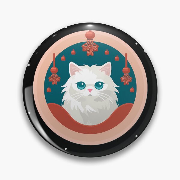 Aperçu de l'œuvre Ornement de Noël de chat persan, chats d’amour créée et vendue par Logiamerch.
