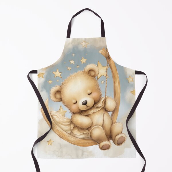 Item preview, Sleeping teddy in the moon designed and sold by Pixelartistin.
