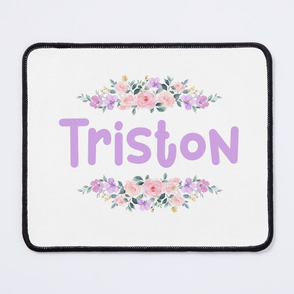 Item preview, Purple Flower Triston Name Label designed and sold by NormadWorld.