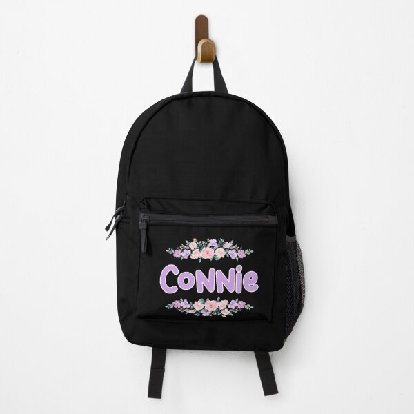 Item preview, Purple Flower Connie Name Label (Black) designed and sold by NormadWorld.