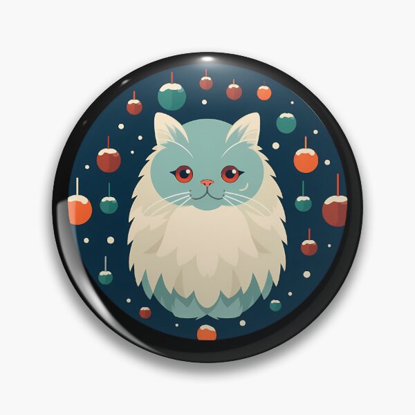 Aperçu de l'œuvre Ornement de Noël de chat persan, chats d’amour créée et vendue par Logiamerch.