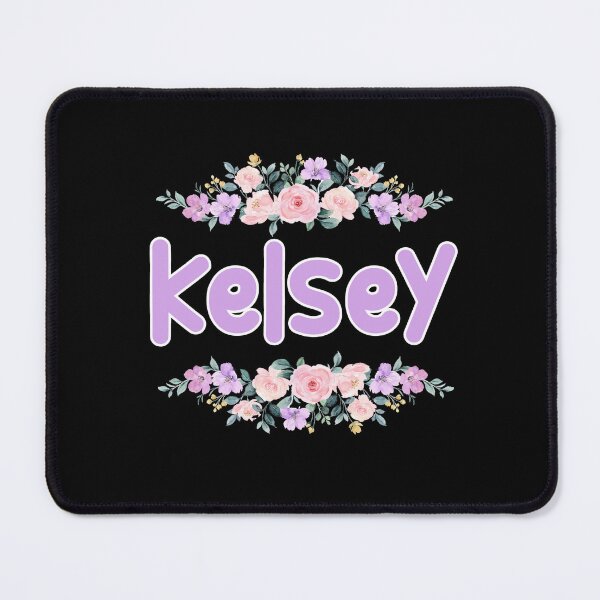 Item preview, Purple Flower Kelsey Name Label (Black) designed and sold by NormadWorld.