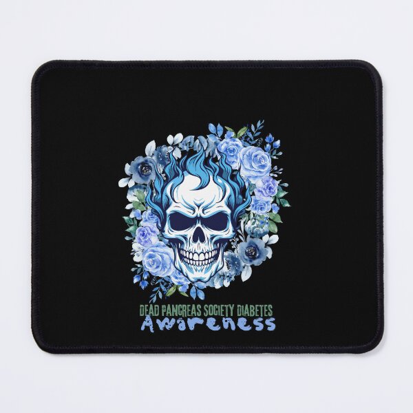 Item preview, Dead Pancreas Society Diabetes Awareness Sugar Skull #1 designed and sold by FLOWER--ART.
