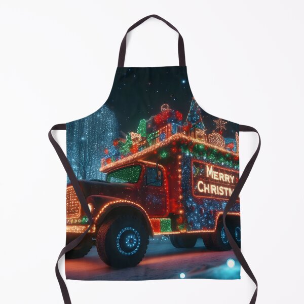 Item preview, Merry Christmas truck designed and sold by AI-Only Creations.