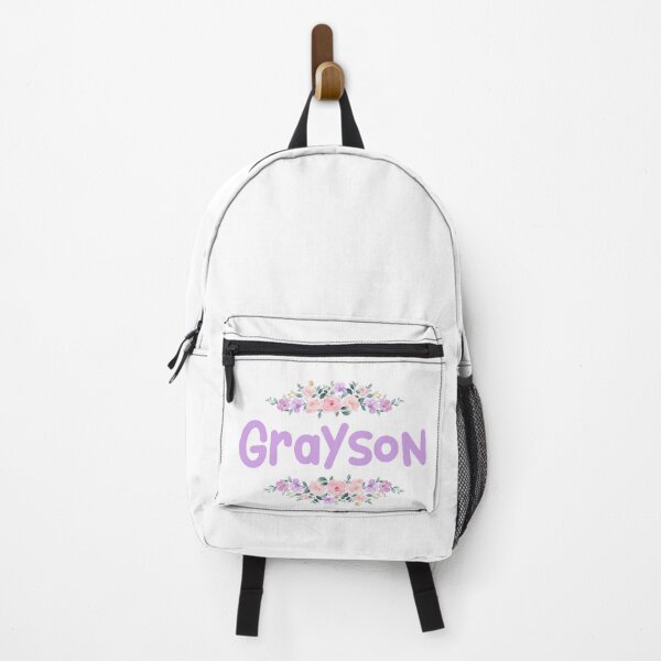 Item preview, Purple Flower Grayson Name Label designed and sold by NormadWorld.