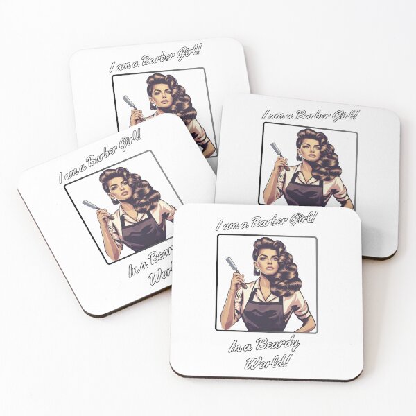 Item preview, Pinup Barber Girl no.1 designed and sold by QvDesigns.