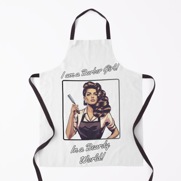 Item preview, Pinup Barber Girl no.1 designed and sold by QvDesigns.