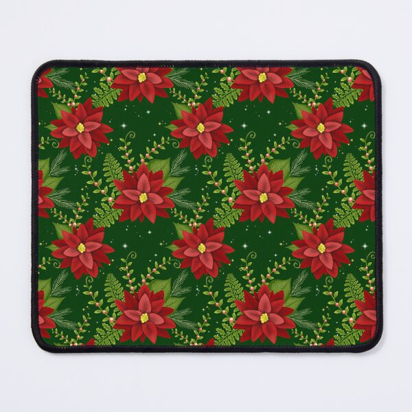 Item preview, Festive Poinsettia Floral - Green designed and sold by JaselviiStudio.