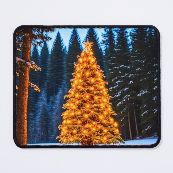 Item preview, Bright yule tree in the snow designed and sold by Earth Nature Creations.