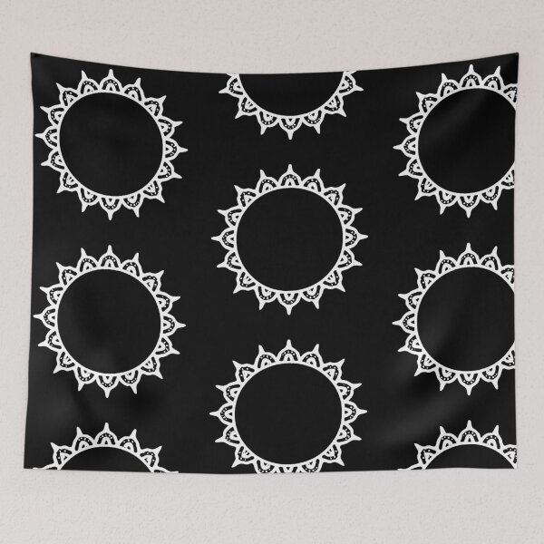 Item preview, round frame white black minimalism circle simple pattern white black minimalism circle simple pattern simple circle, circle T-shirt, patterned dress, black and white linen, leggings designed and sold by gulka8.