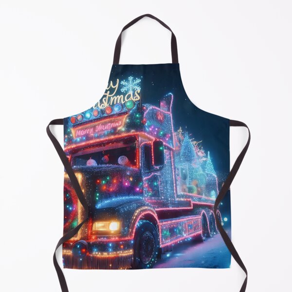 Item preview, Merry Christmas truck designed and sold by AI-Only Creations.
