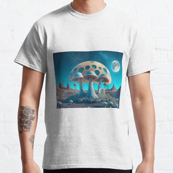 Shroooooms On Uranus - Interplanetary Fungi - Space Mushrooms Classic T-Shirt