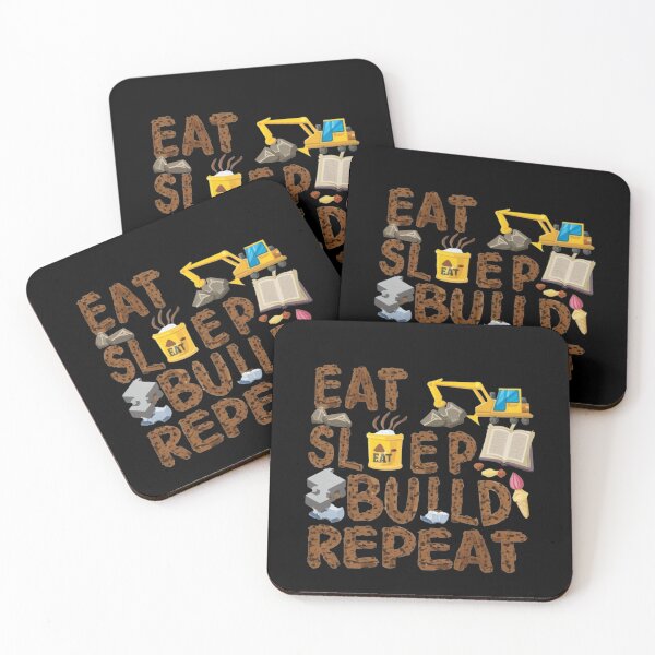 Item preview, Eat Sleep Build Repeat designed and sold by artchic4you.