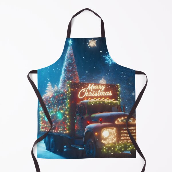 Item preview, Merry Christmas truck designed and sold by AI-Only Creations.