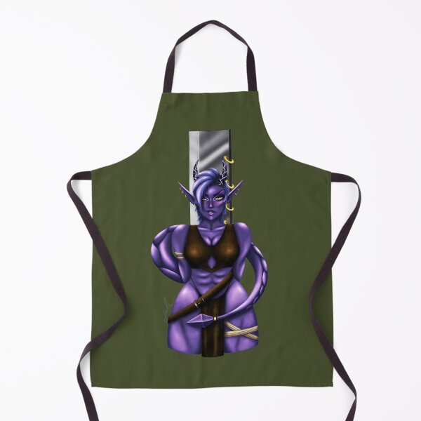 Item preview, Purple horned sassy muscular warrior woman designed and sold by JackieDsArt.