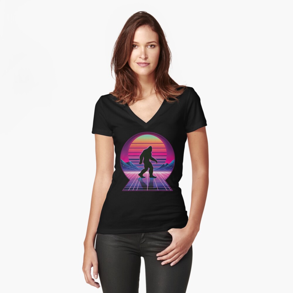 Item preview, Fitted V-Neck T-Shirt designed and sold by hidden-design.