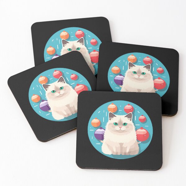 Item preview, Ragdoll Cat Xmas Ornament, Love Cats designed and sold by Logiamerch.