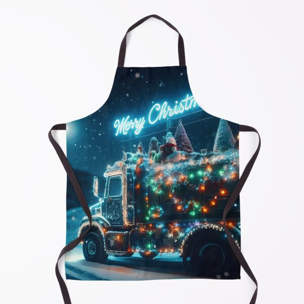 Item preview, Merry Christmas truck designed and sold by AI-Only Creations.