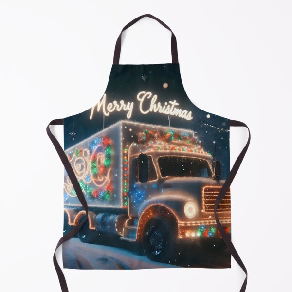 Item preview, Merry Christmas truck designed and sold by AI-Only Creations.
