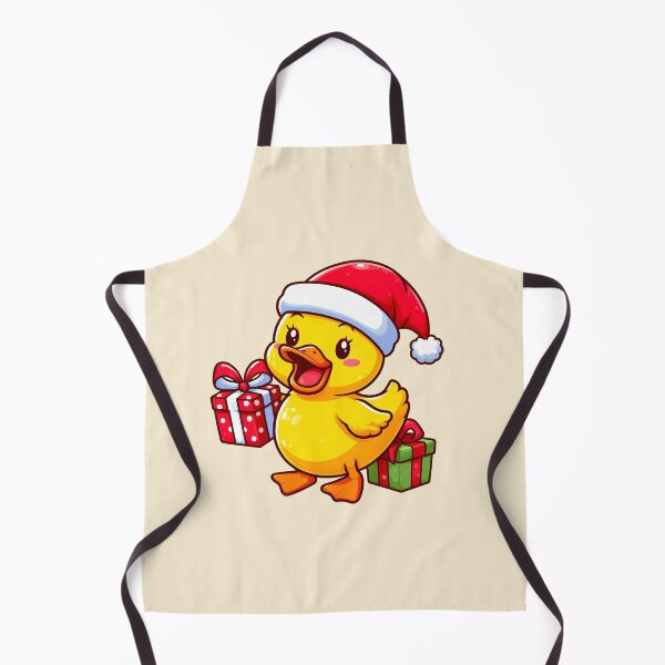 Item preview, Cute Santa Duckling With Gift Box designed and sold by Lyssarien.