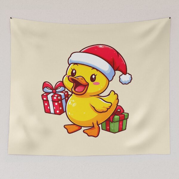 Item preview, Cute Santa Duckling With Gift Box designed and sold by Coffee Lifestyle.