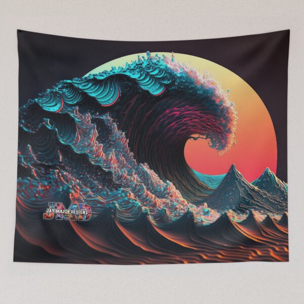 Item preview, Neon Waves without Quote 7/28 designed and sold by Jenson Major.