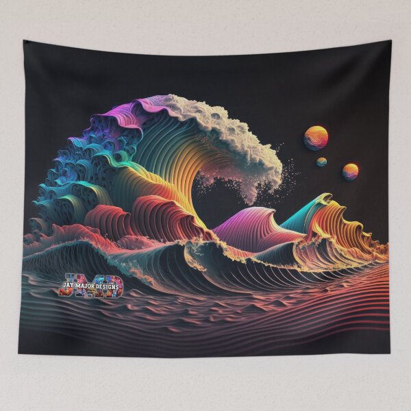 Item preview, Neon Waves without Quote 8/28 designed and sold by Jenson Major.