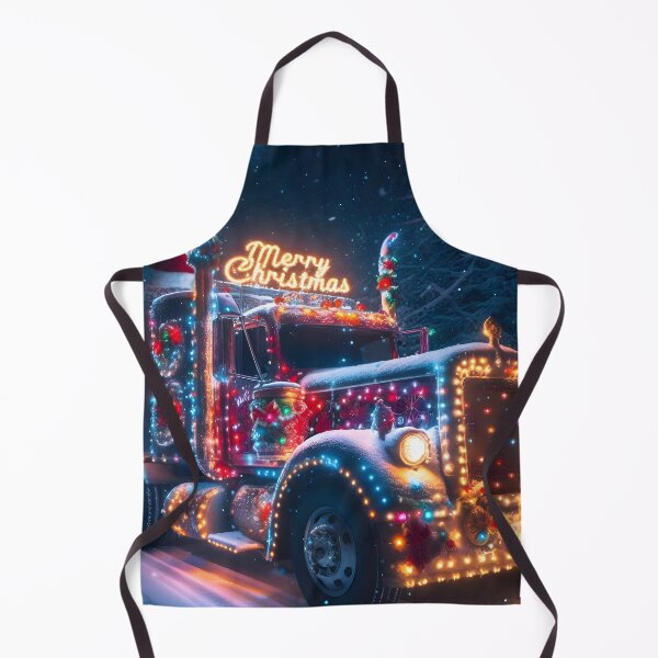 Item preview, Merry Christmas truck designed and sold by AI-Only Creations.