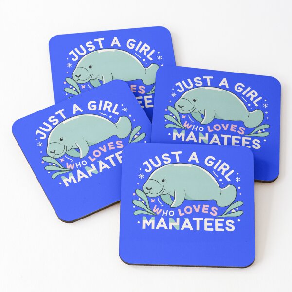 Item preview, Manatee Enthusiast Design - 'Just a Girl Who Loves Manatees' designed and sold by SandbarTees.