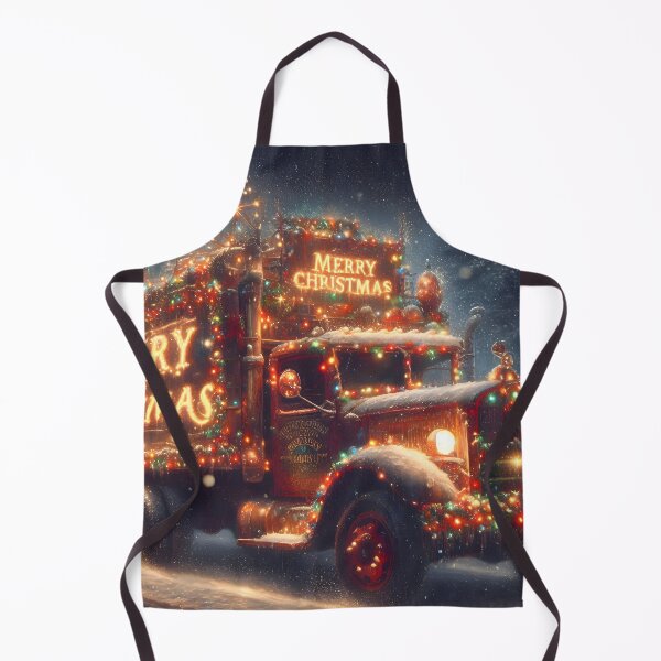 Item preview, Merry Christmas truck designed and sold by AI-Only Creations.