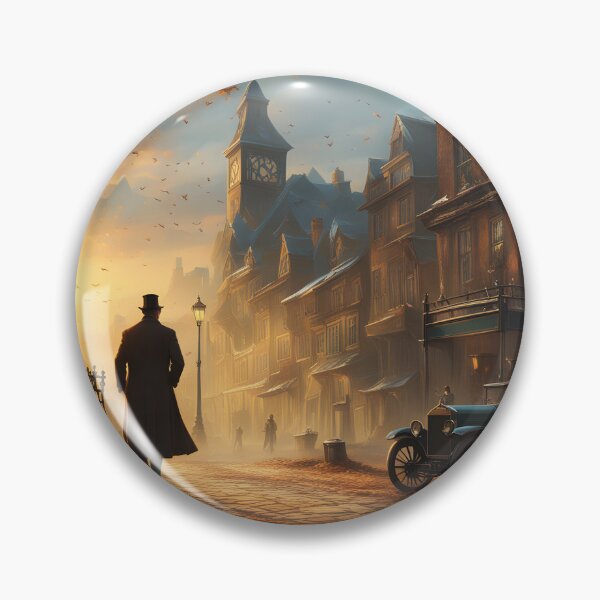 Item preview, Man in a Top Hat Strolls Down the Street designed and sold by digitalverser.