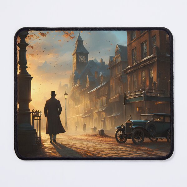 Item preview, Man in a Top Hat Strolls Down the Street designed and sold by digitalverser.