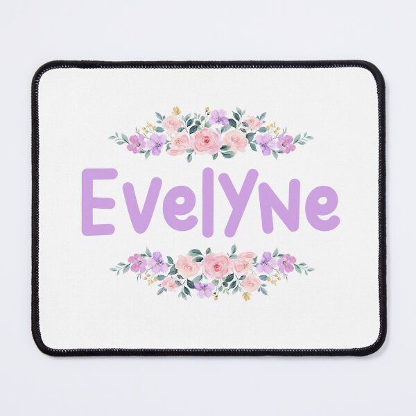 Item preview, Purple Flower Evelyne Name Label designed and sold by NormadWorld.