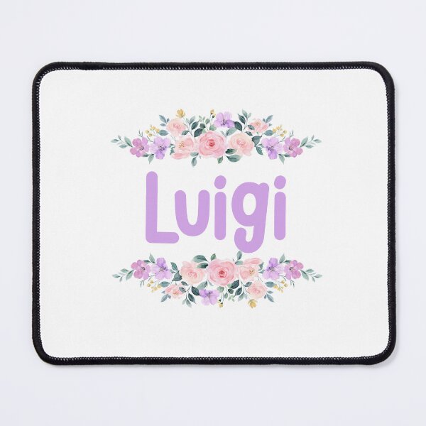 Item preview, Purple Flower Luigi Name Label designed and sold by NormadWorld.