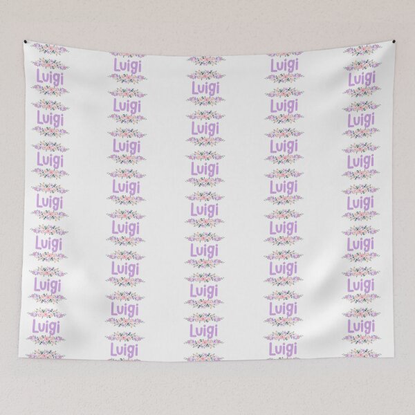 Item preview, Purple Flower Luigi Name Label designed and sold by NormadWorld.