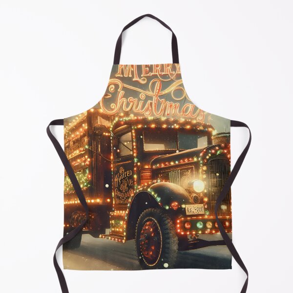 Item preview, Merry Christmas truck designed and sold by AI-Only Creations.