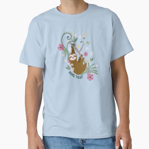 Item preview, Hang Tight Sloth Jungle Flower designed and sold by simiswimstudio.
