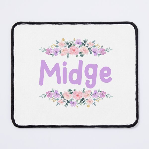 Item preview, Purple Flower Midge Name Label designed and sold by NormadWorld.