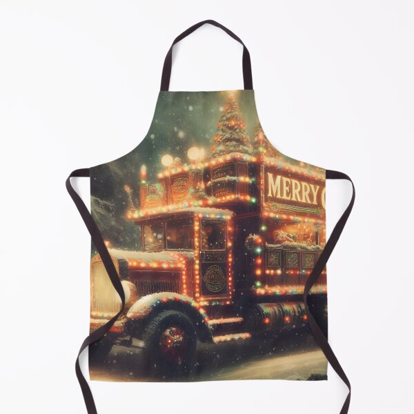 Item preview, Merry Christmas truck designed and sold by AI-Only Creations.