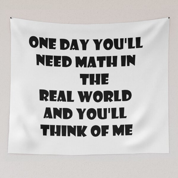 Item preview, One Day You'll Need Math In The Real World And You'll Think Of Me Stickers designed and sold by Shop us .